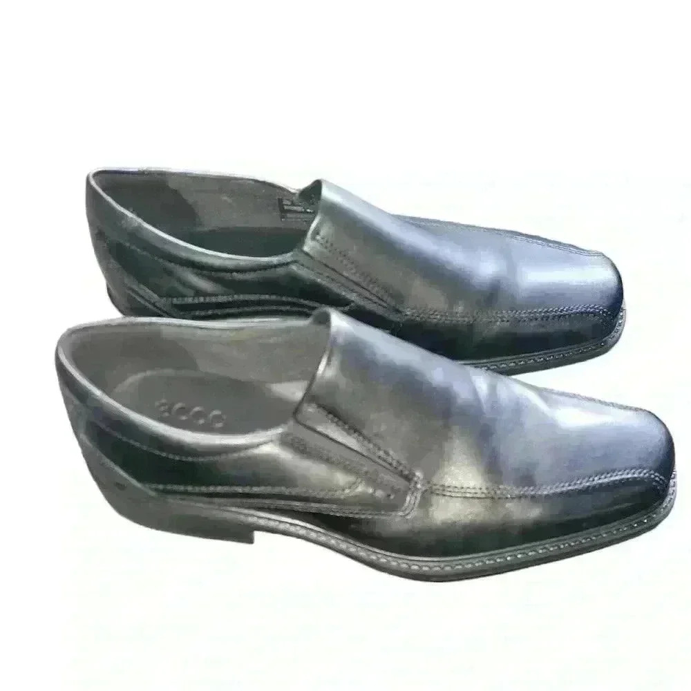 Men's Ecco New Jersey Slip on Loafers. Black Size 11-11.5. New in Box. - Picture 3 of 9